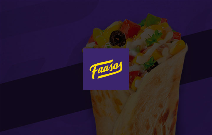 For 340/-(15% Off) Get 15% MobiKwik cashback (Max. Rs.60) at Faasos